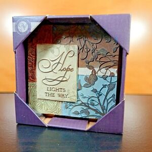 New View Wall Plaque 3 -D "Hope Lights The Way" 5.5 X5.5 IN.